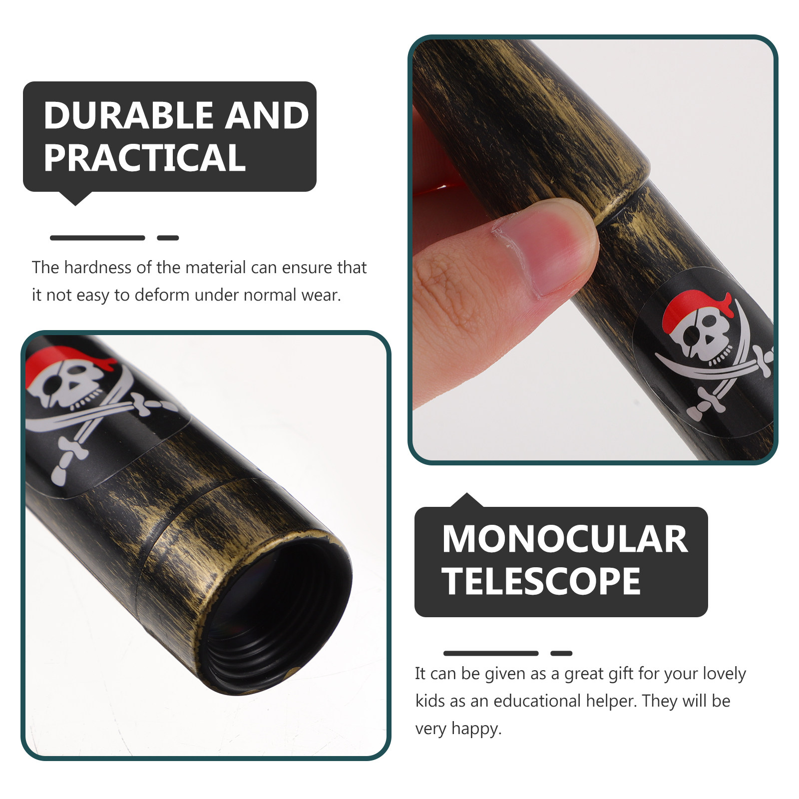 6Pcs Kids Pirate Telescope Mon - Outdoor Adventure Learning ulasan dan harga