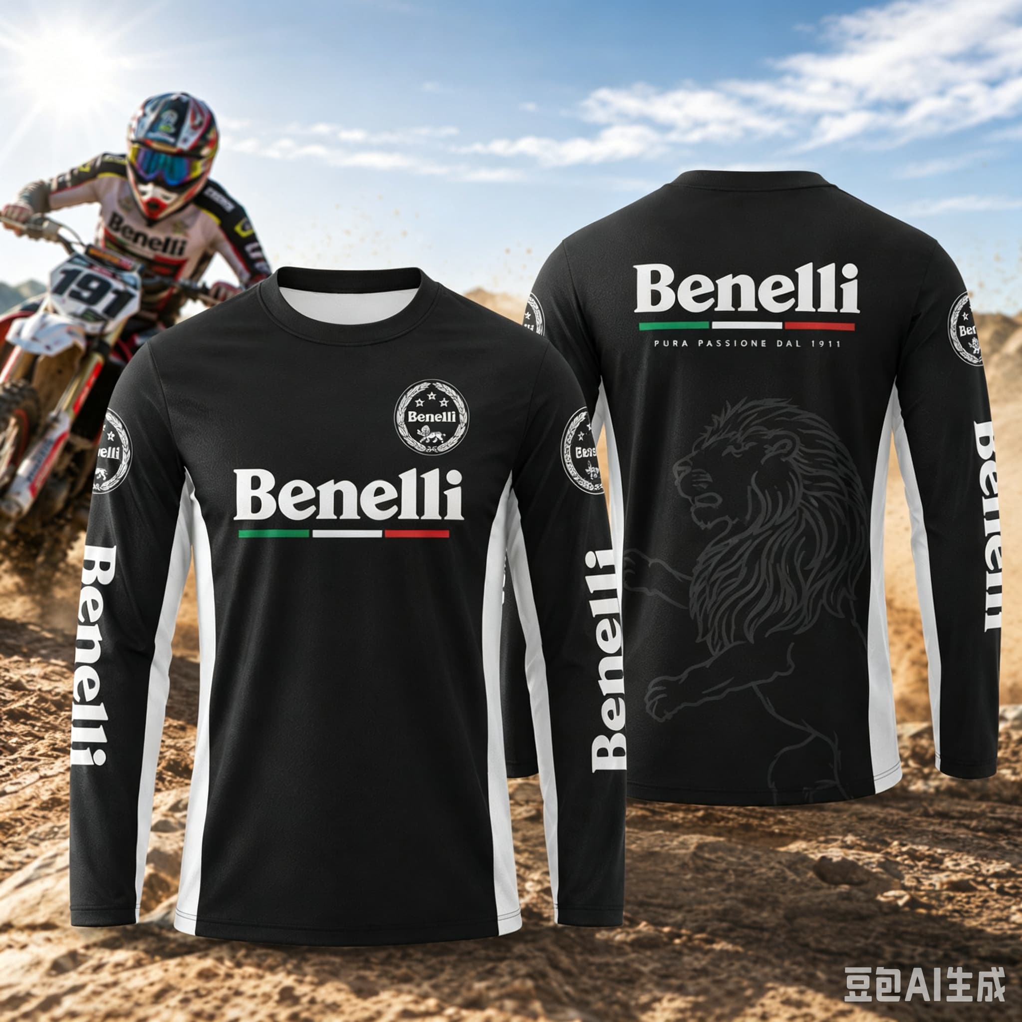 New 2027 Benelli Rider T Shirt - Outdoor Adventure Clothing ulasan dan harga